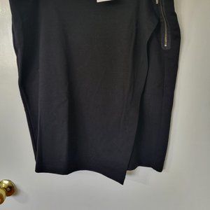 Cabi Assymetric Faux Wrap Skirt with Zipper